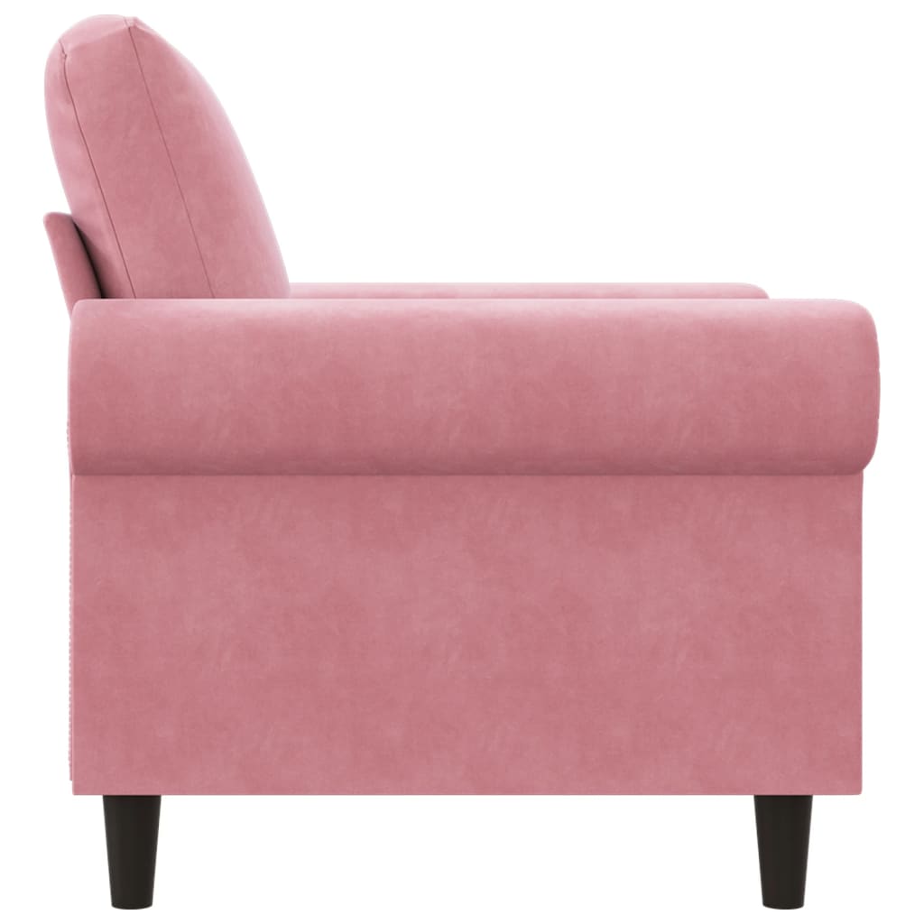 Fauteuil 60 cm fluweel roze is nu te koop bij PeponiXL, paradijselijk wonen!