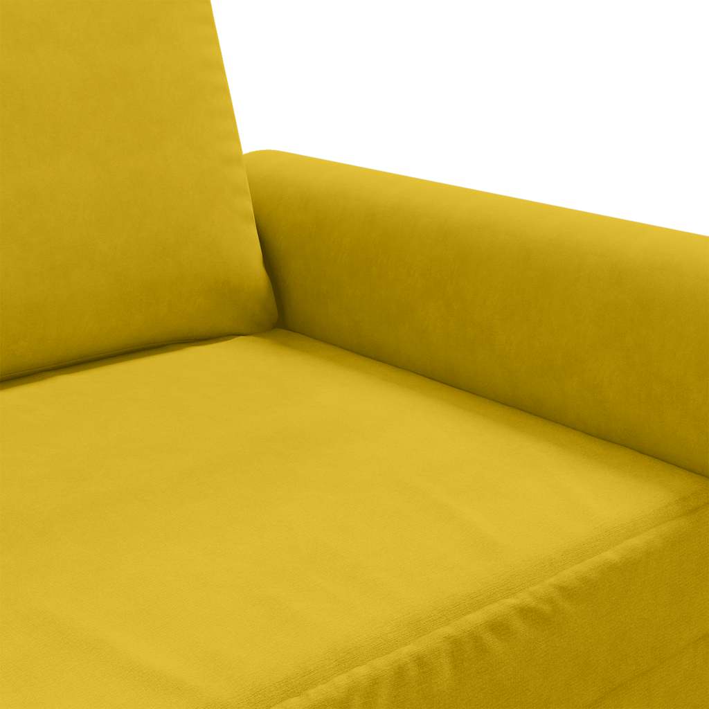 Fauteuil 60 cm fluweel geel is nu te koop bij PeponiXL, paradijselijk wonen!