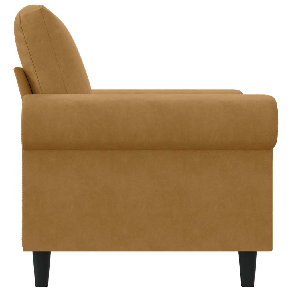 Fauteuil 60 cm fluweel bruin is nu te koop bij PeponiXL, paradijselijk wonen!