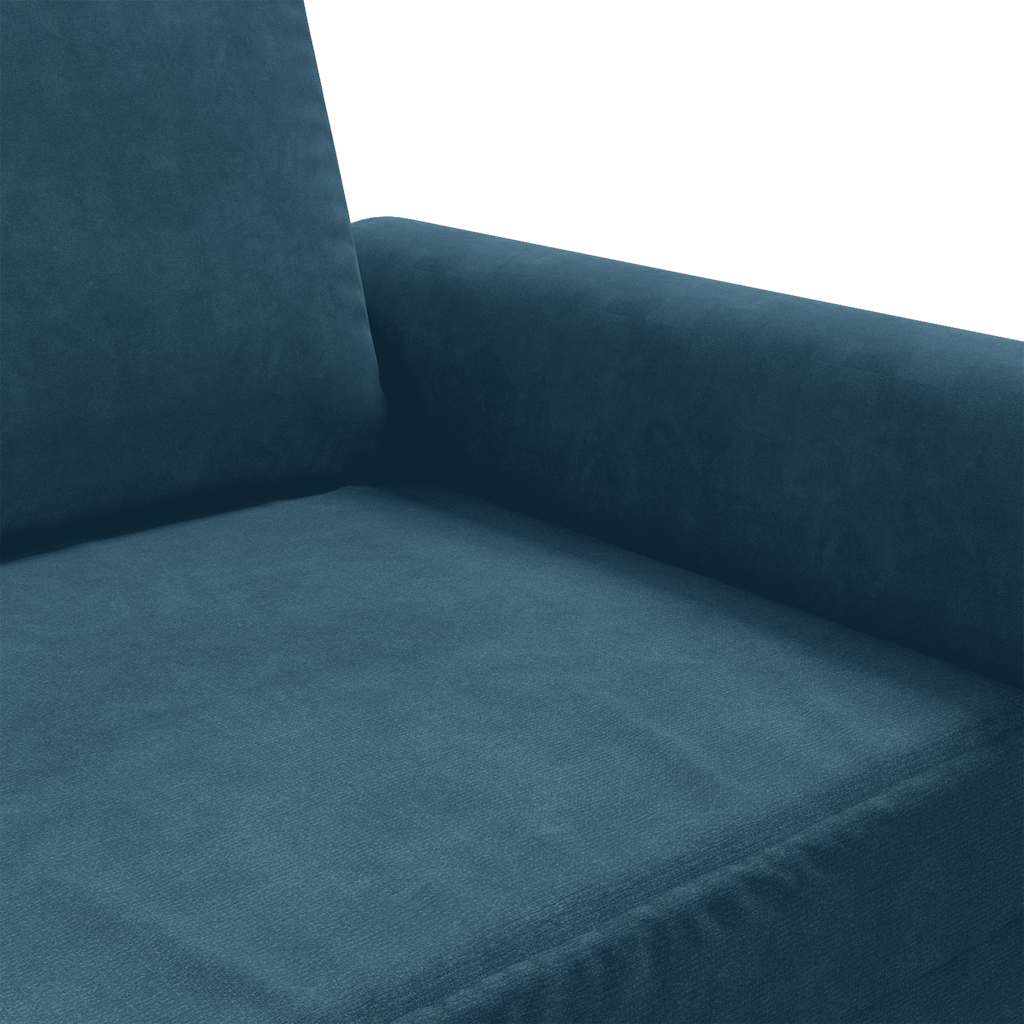 Fauteuil 60 cm fluweel blauw is nu te koop bij PeponiXL, paradijselijk wonen!