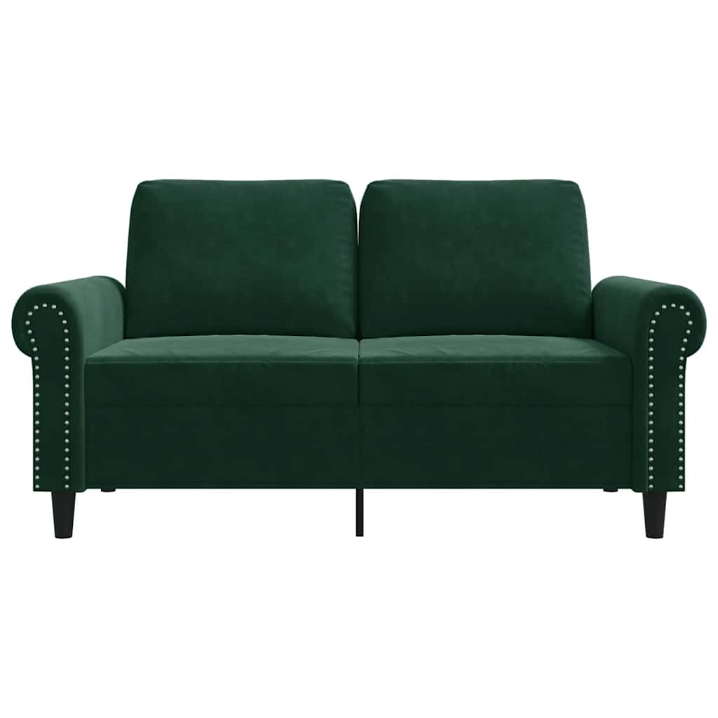 Tweezitsbank 120 cm fluweel donkergroen is nu te koop bij PeponiXL, paradijselijk wonen!
