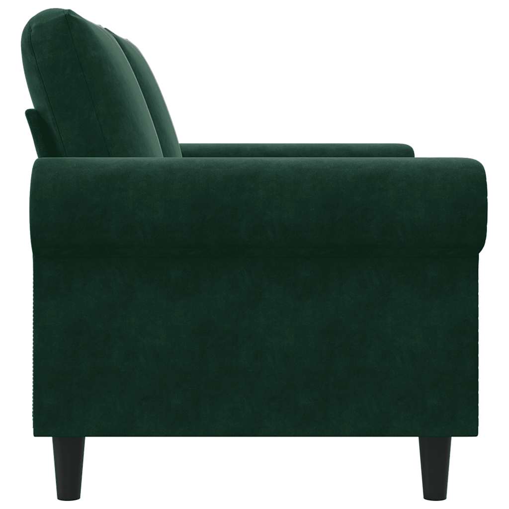 Tweezitsbank 120 cm fluweel donkergroen is nu te koop bij PeponiXL, paradijselijk wonen!
