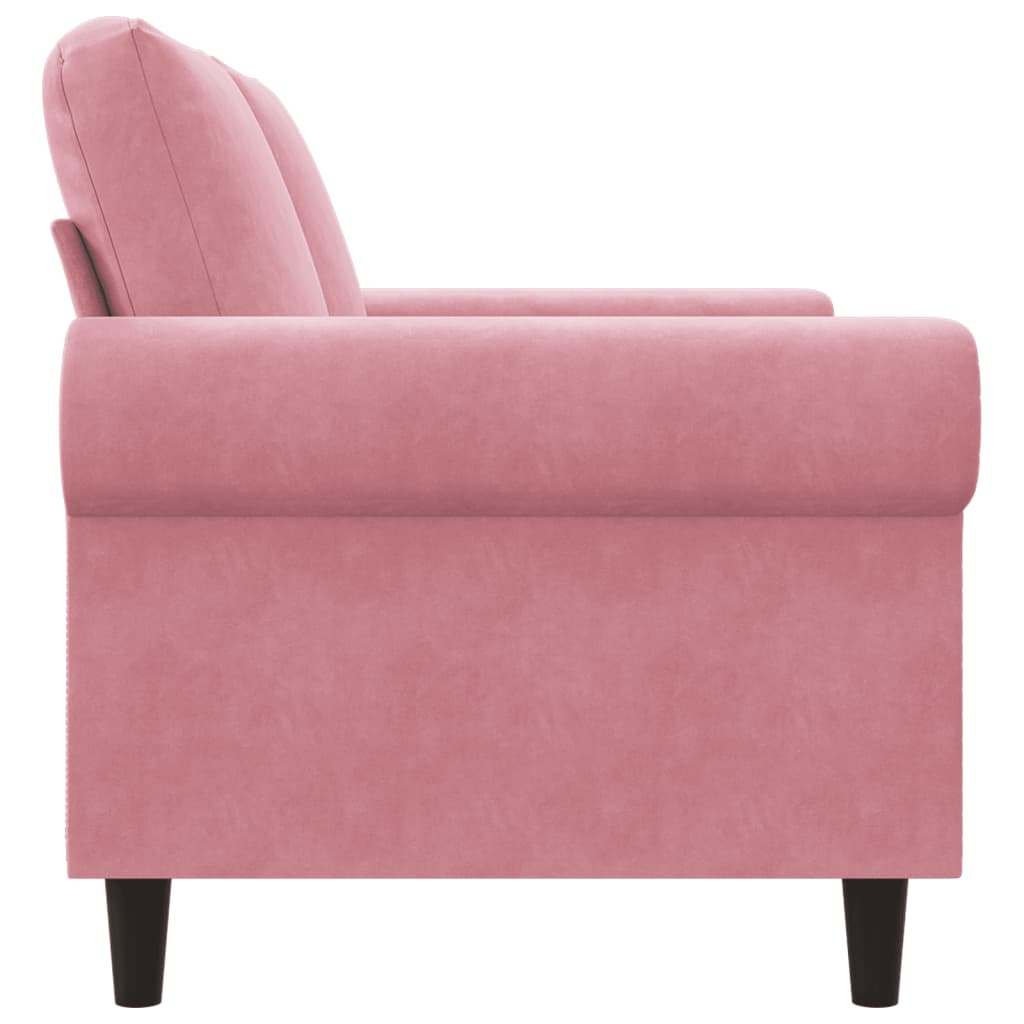 Tweezitsbank 120 cm fluweel roze is nu te koop bij PeponiXL, paradijselijk wonen!