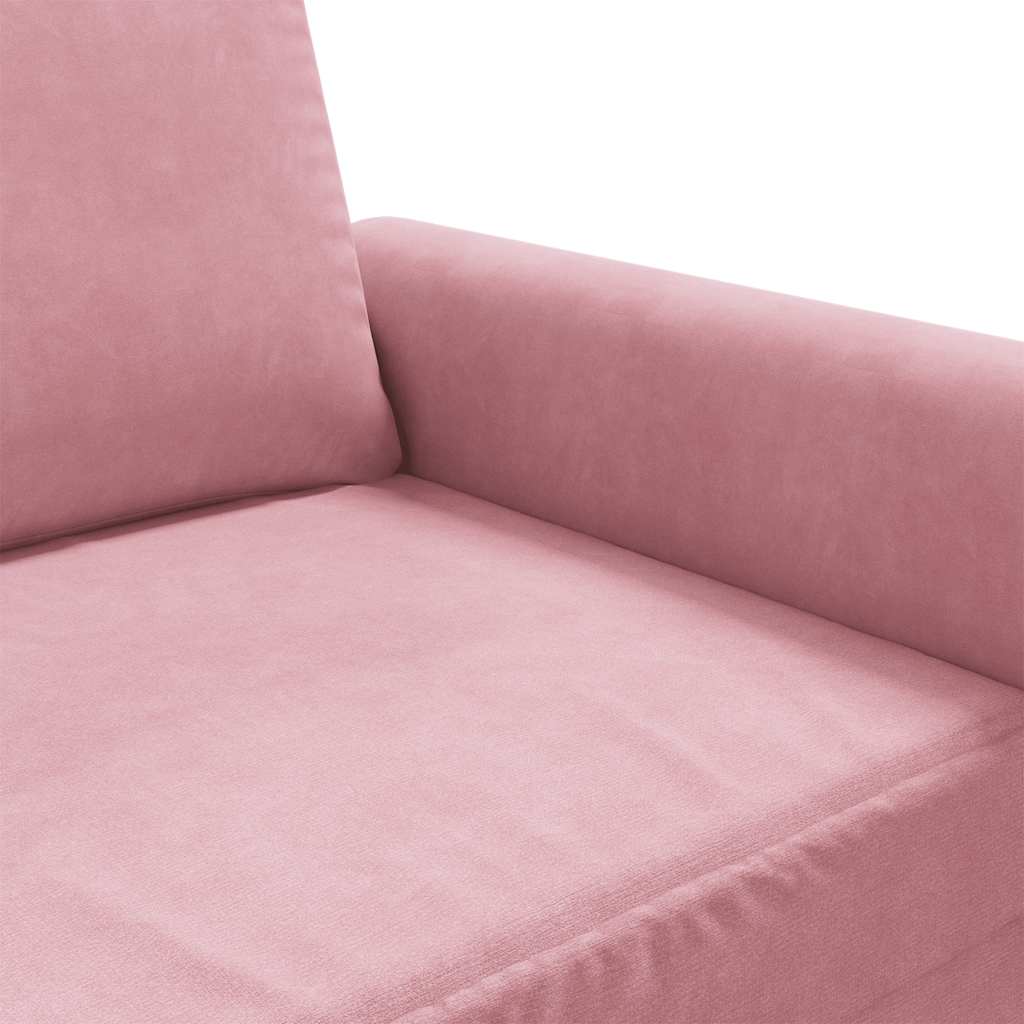 Tweezitsbank 120 cm fluweel roze is nu te koop bij PeponiXL, paradijselijk wonen!