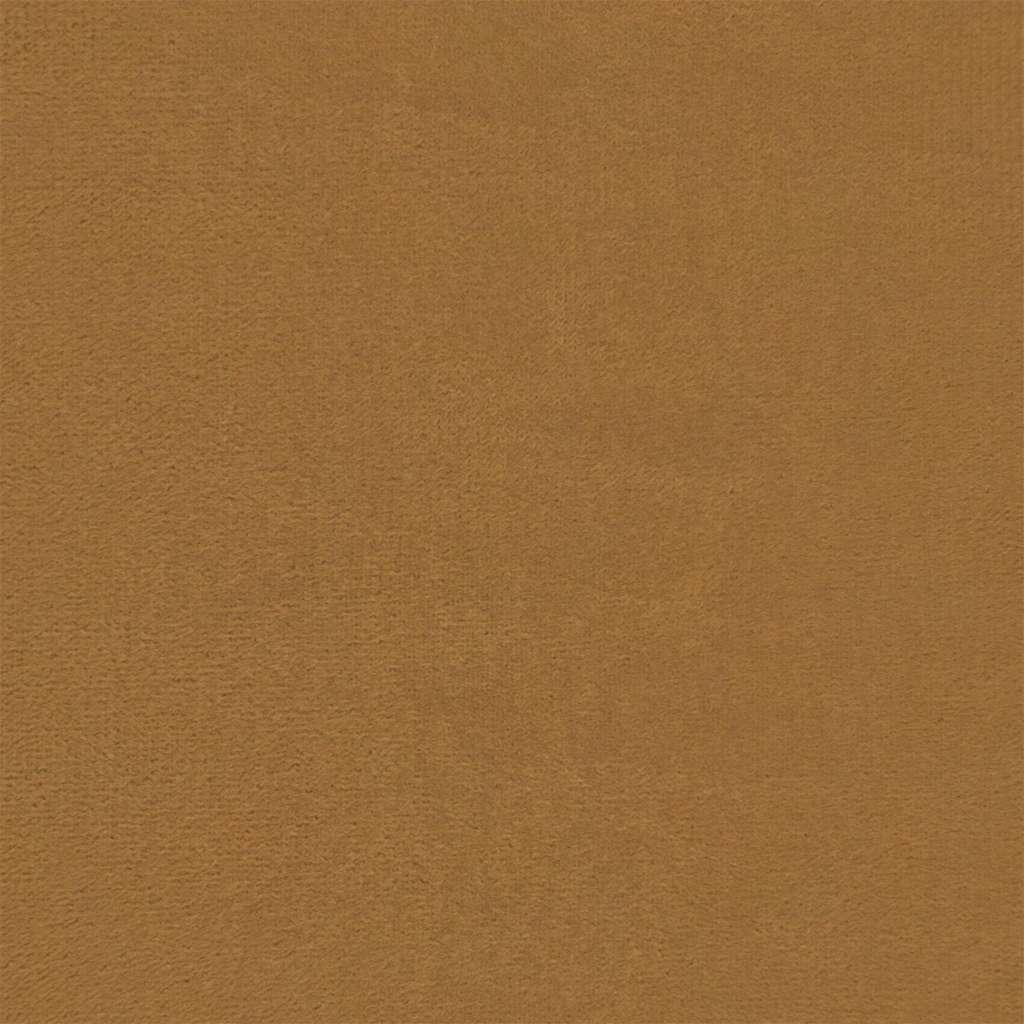Tweezitsbank 120 cm fluweel bruin is nu te koop bij PeponiXL, paradijselijk wonen!