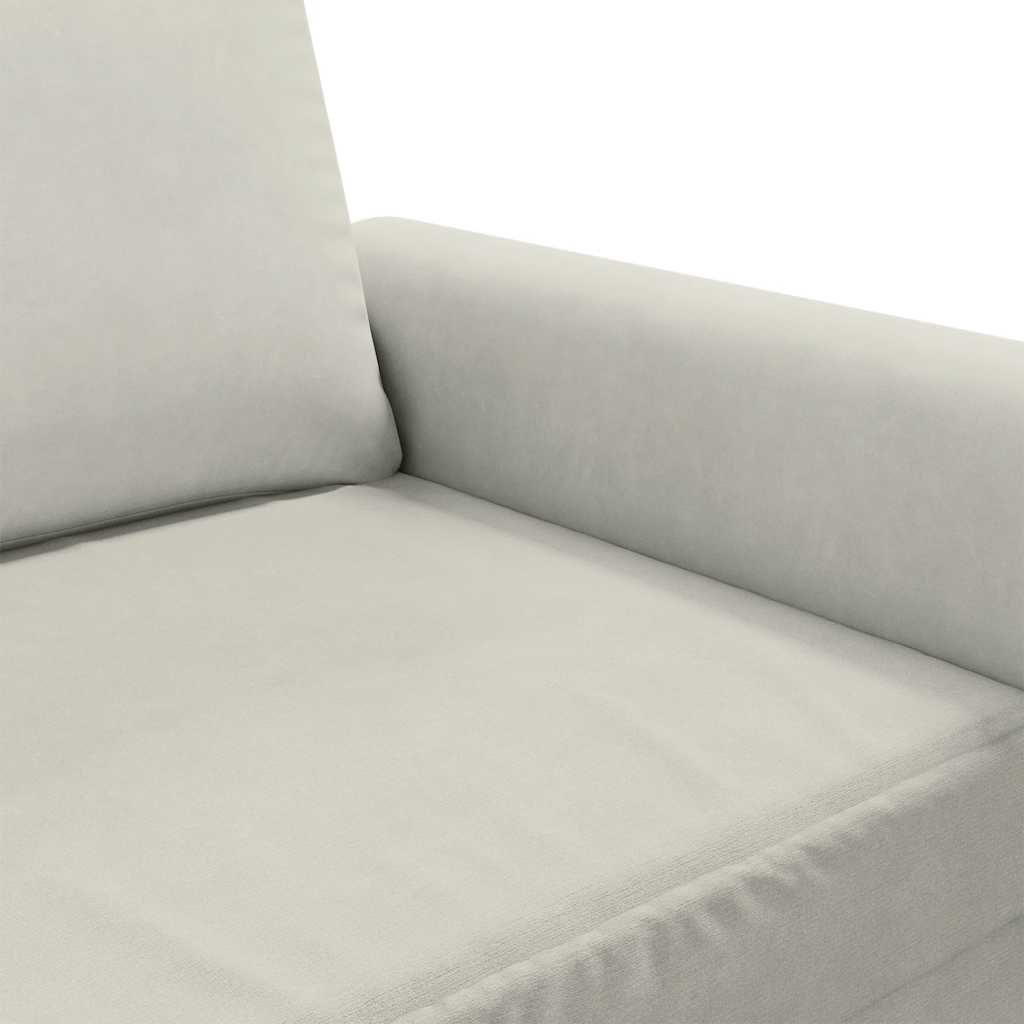 Tweezitsbank 120 cm fluweel crèmekleurig is nu te koop bij PeponiXL, paradijselijk wonen!