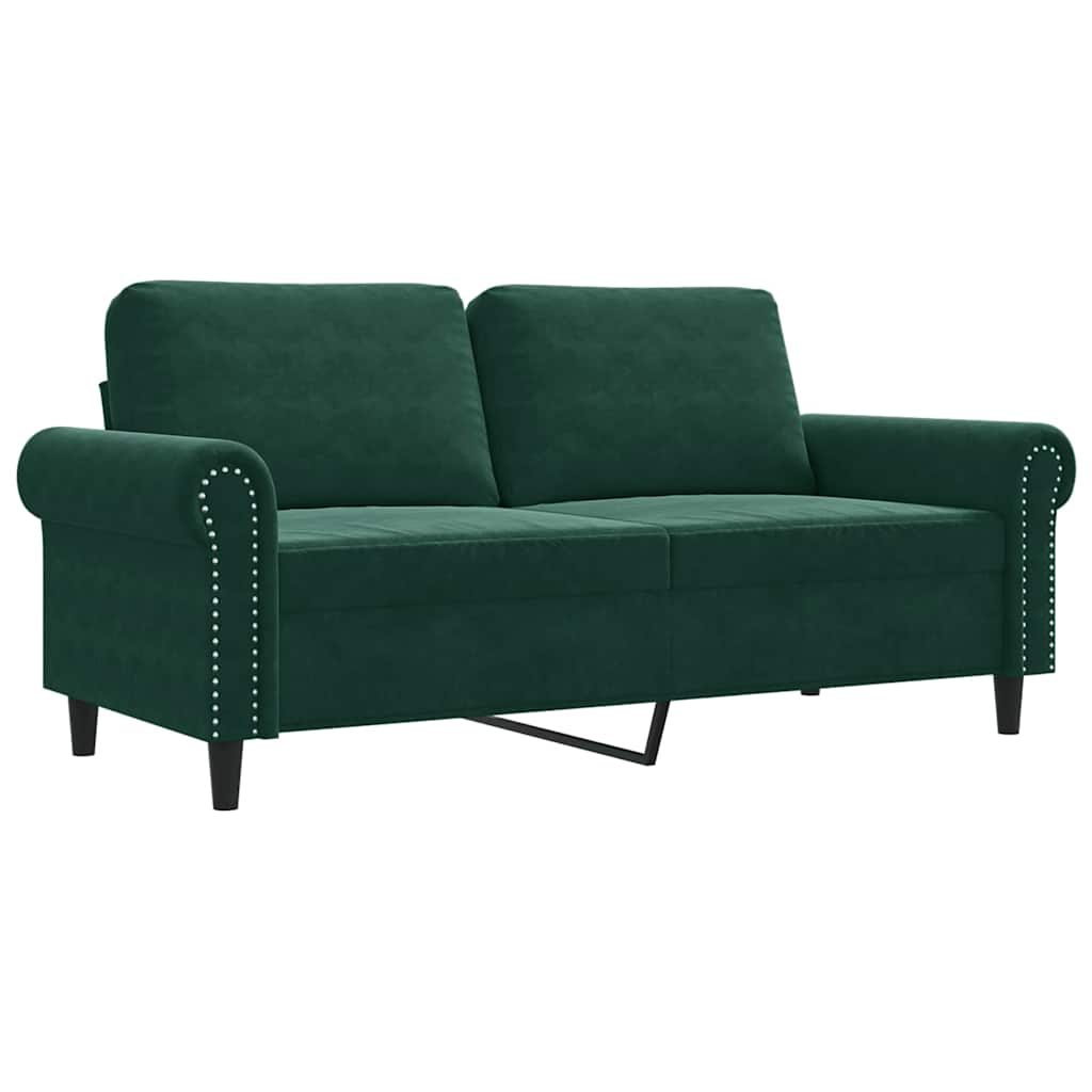 Tweezitsbank 140 cm fluweel donkergroen is nu te koop bij PeponiXL, paradijselijk wonen!
