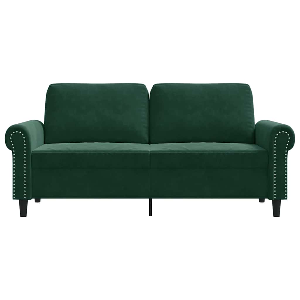 Tweezitsbank 140 cm fluweel donkergroen is nu te koop bij PeponiXL, paradijselijk wonen!