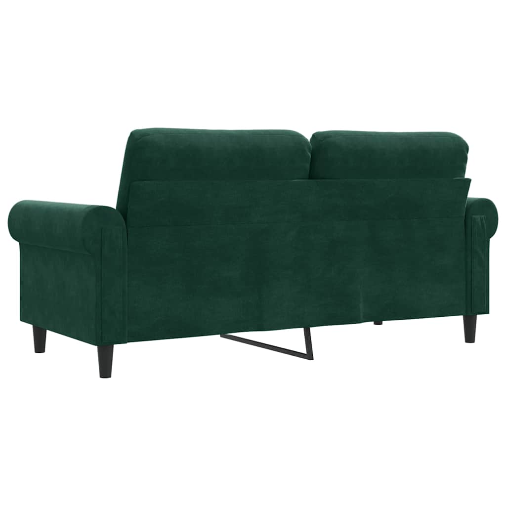 Tweezitsbank 140 cm fluweel donkergroen is nu te koop bij PeponiXL, paradijselijk wonen!