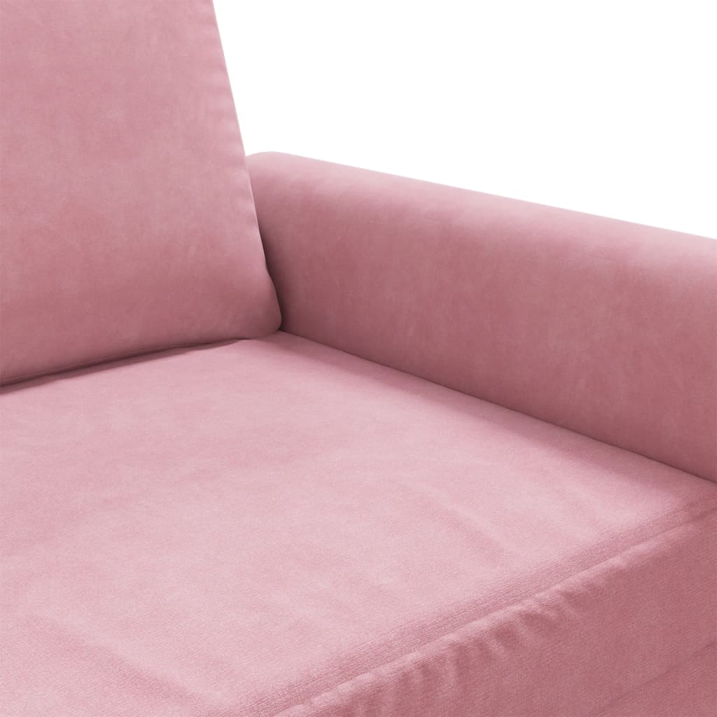 Tweezitsbank 140 cm fluweel roze is nu te koop bij PeponiXL, paradijselijk wonen!