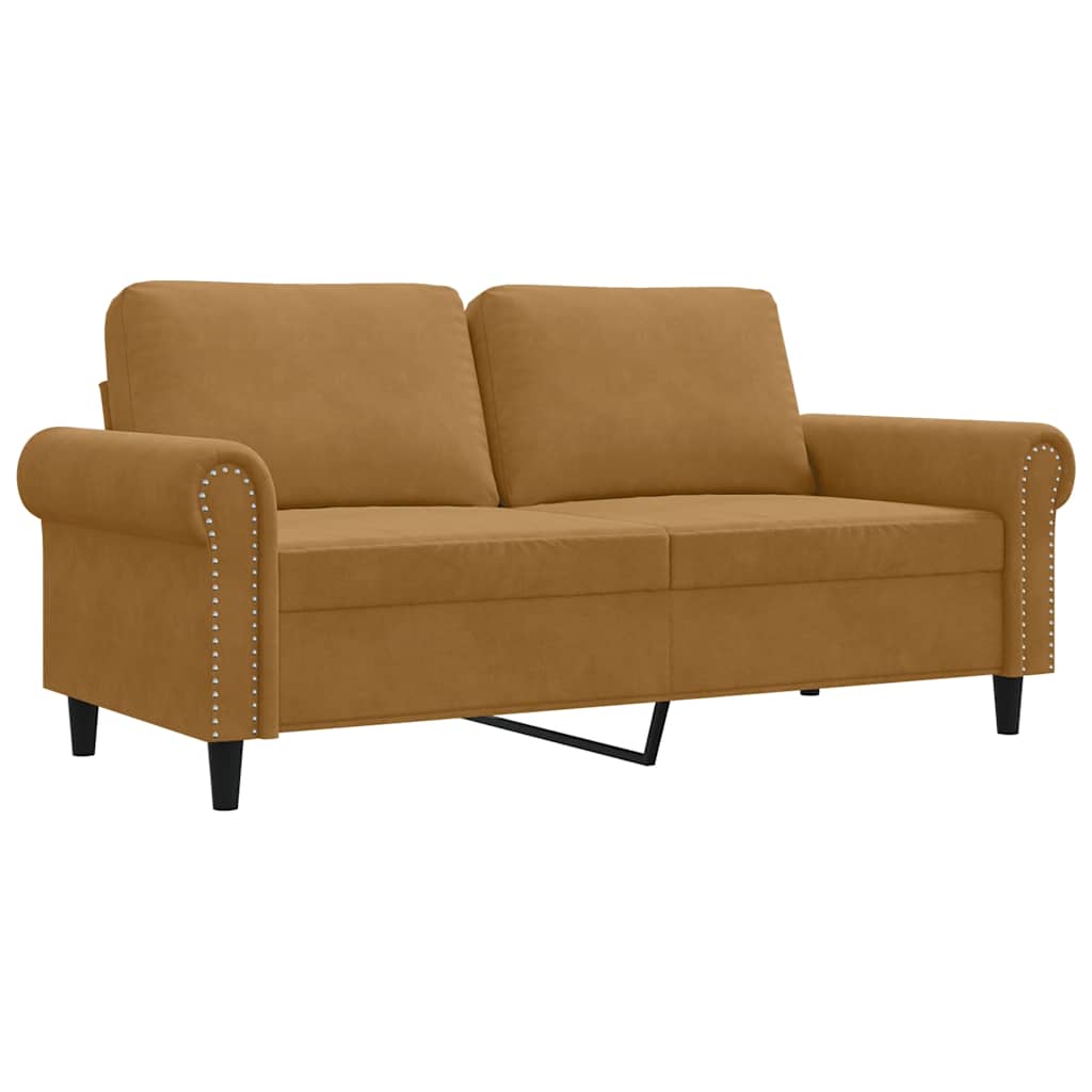 Tweezitsbank 140 cm stof bruin is nu te koop bij PeponiXL, paradijselijk wonen!
