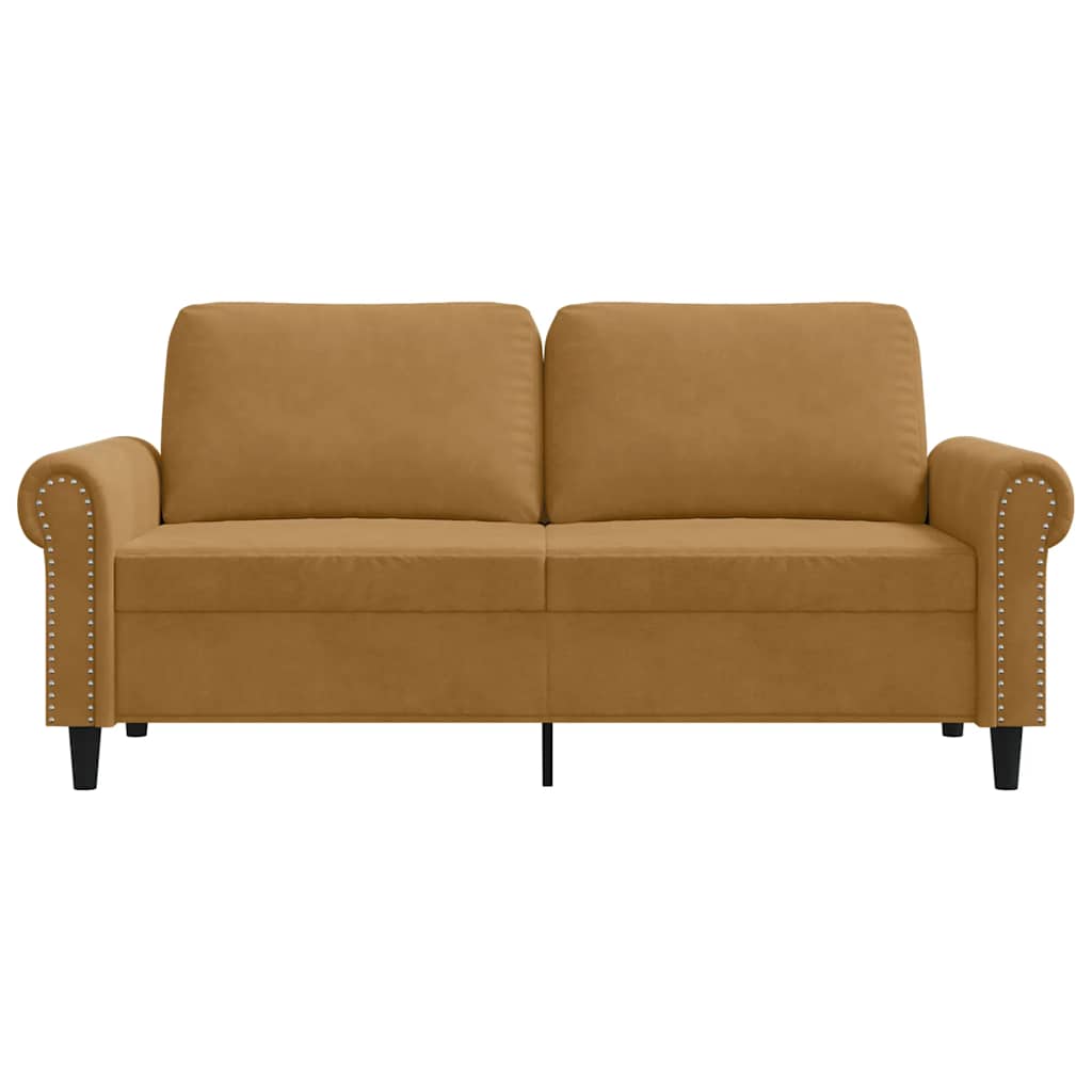 Tweezitsbank 140 cm stof bruin is nu te koop bij PeponiXL, paradijselijk wonen!