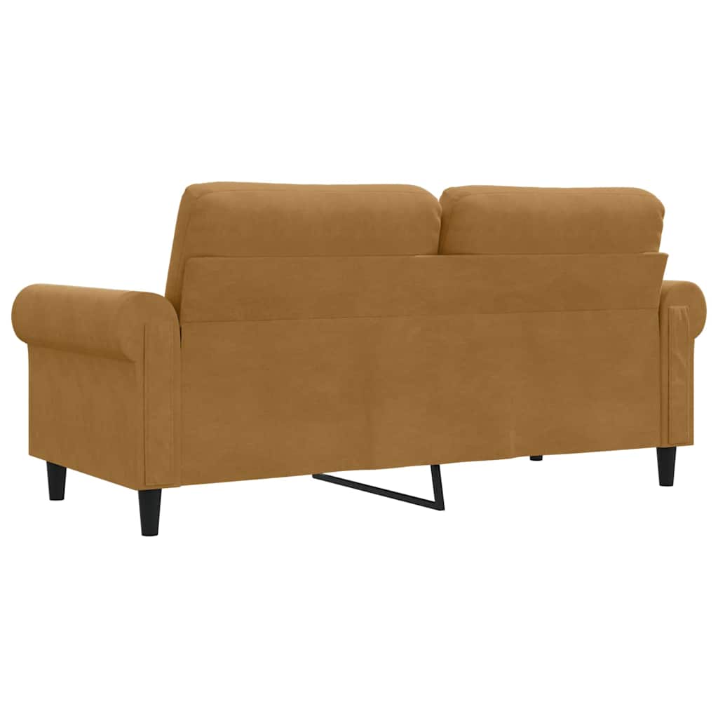 Tweezitsbank 140 cm stof bruin is nu te koop bij PeponiXL, paradijselijk wonen!
