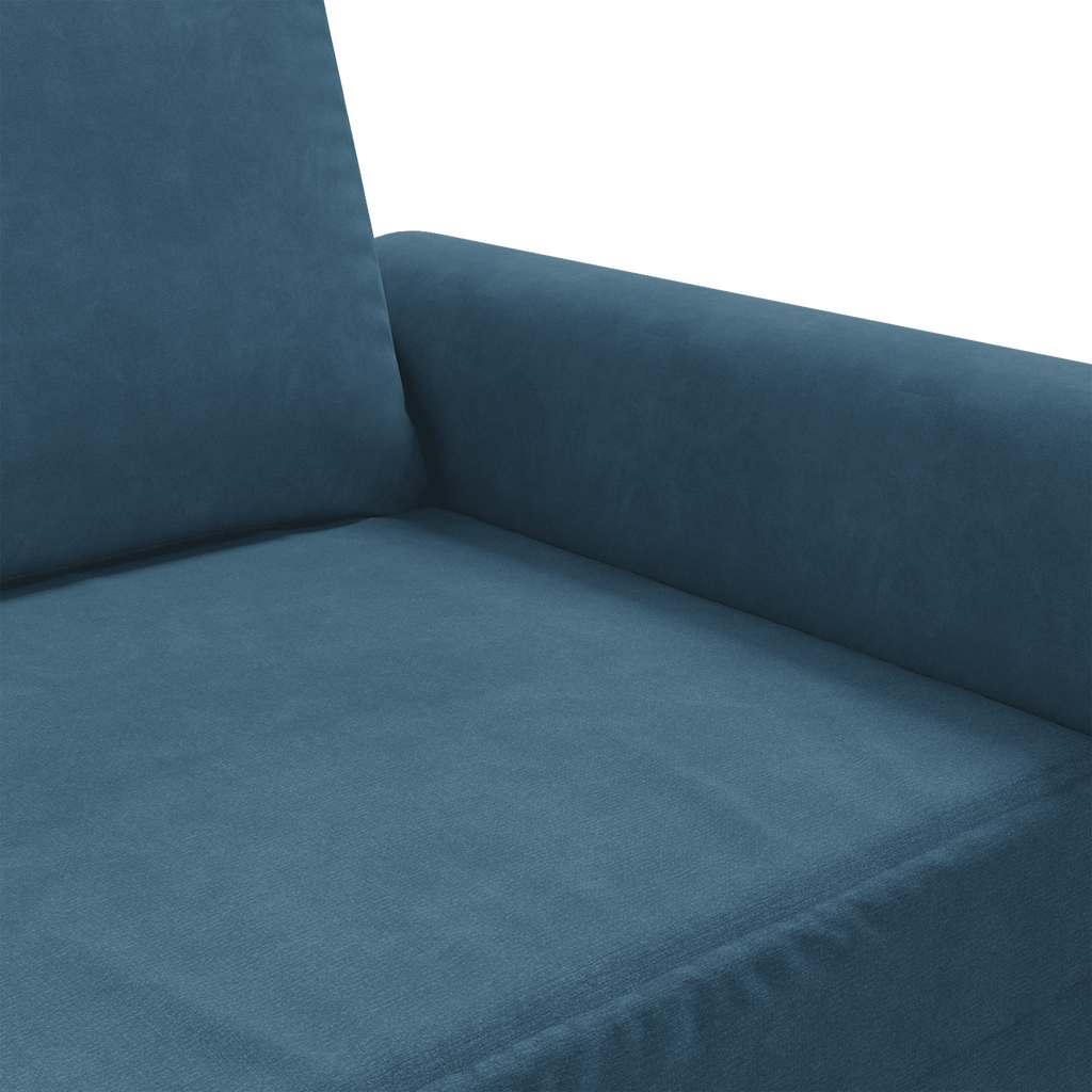 Tweezitsbank 140 cm fluweel blauw is nu te koop bij PeponiXL, paradijselijk wonen!