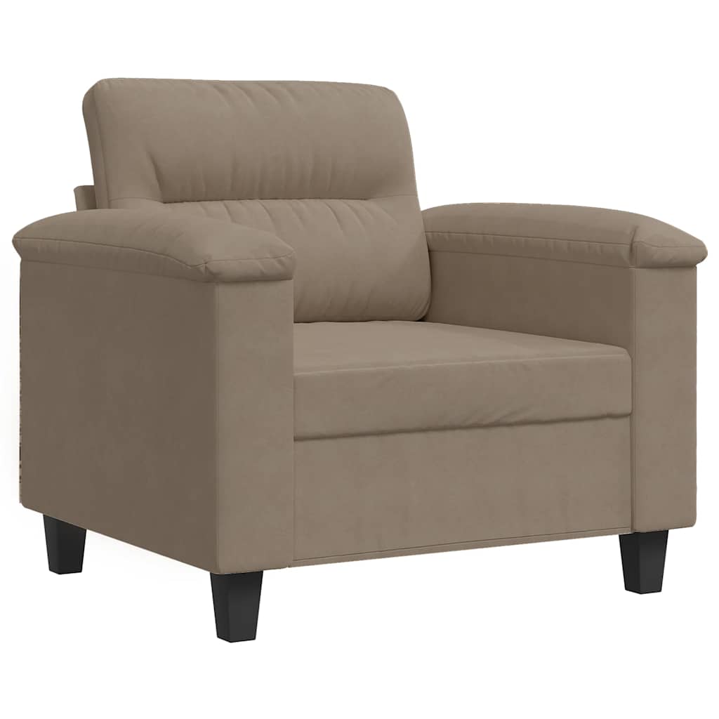 Fauteuil 60 cm microvezelstof taupe is nu te koop bij PeponiXL, paradijselijk wonen!