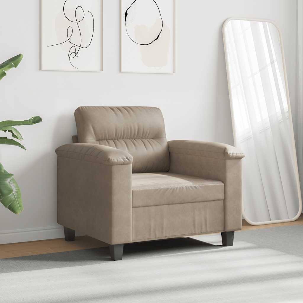 Fauteuil 60 cm microvezelstof taupe is nu te koop bij PeponiXL, paradijselijk wonen!