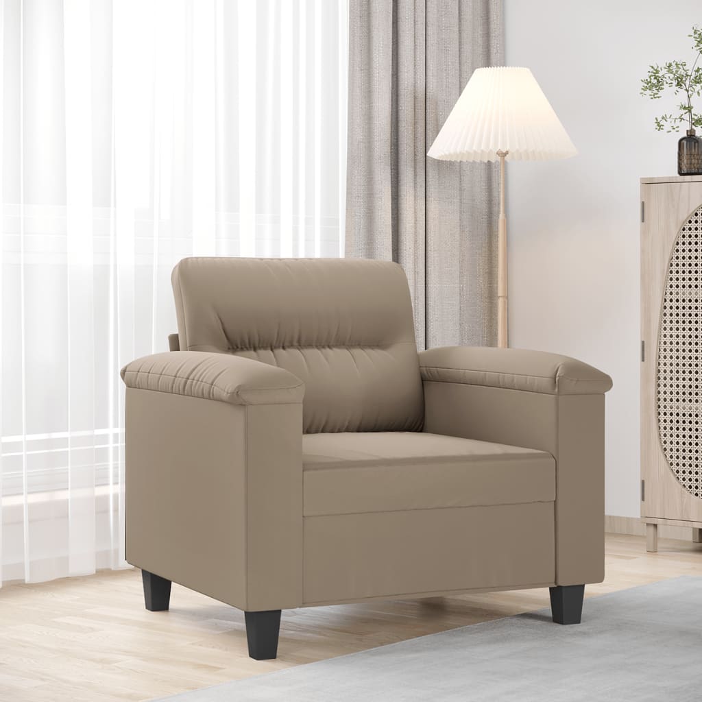 Fauteuil 60 cm microvezelstof taupe is nu te koop bij PeponiXL, paradijselijk wonen!