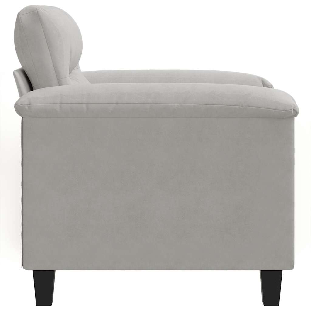 Fauteuil 60 cm microvezelstof lichtgrijs is nu te koop bij PeponiXL, paradijselijk wonen!