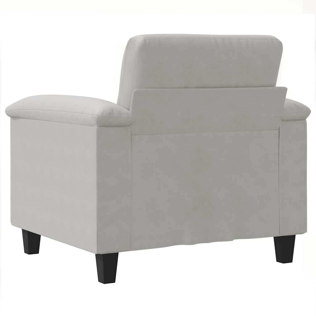 Fauteuil 60 cm microvezelstof lichtgrijs is nu te koop bij PeponiXL, paradijselijk wonen!