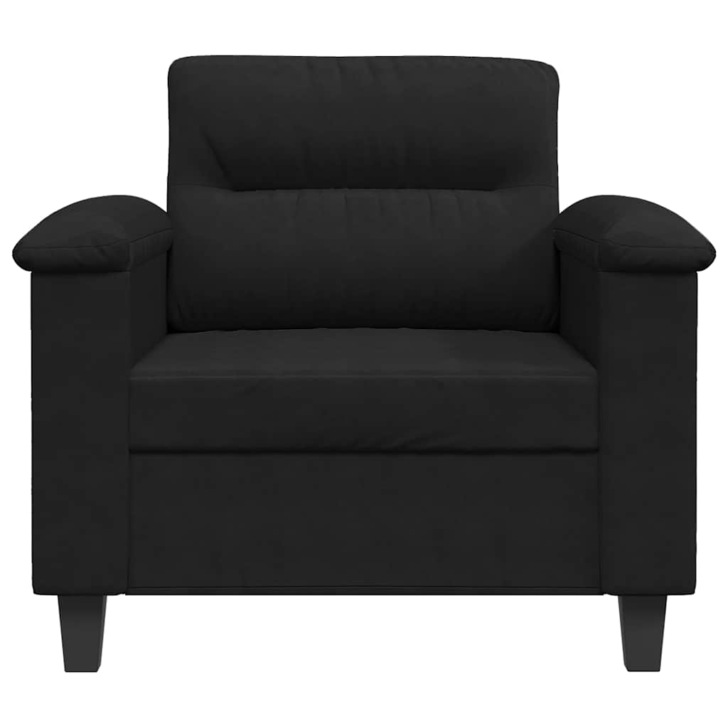 Fauteuil 60 cm microvezelstof zwart is nu te koop bij PeponiXL, paradijselijk wonen!