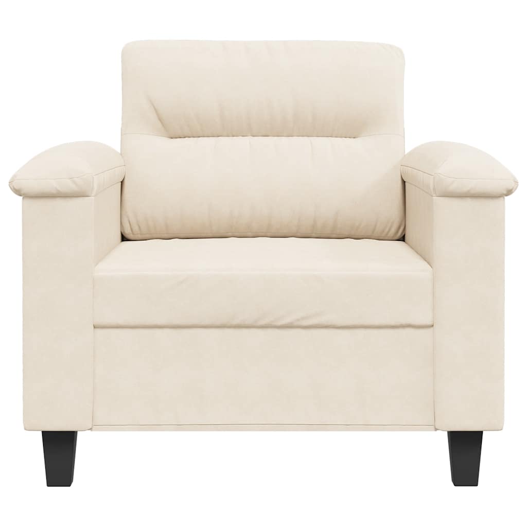 Fauteuil 60 cm microvezelstof beige is nu te koop bij PeponiXL, paradijselijk wonen!