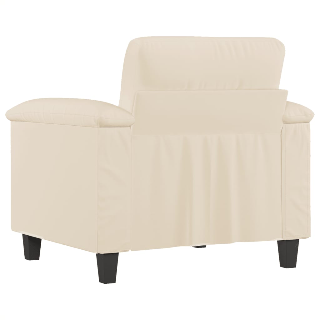 Fauteuil 60 cm microvezelstof beige is nu te koop bij PeponiXL, paradijselijk wonen!