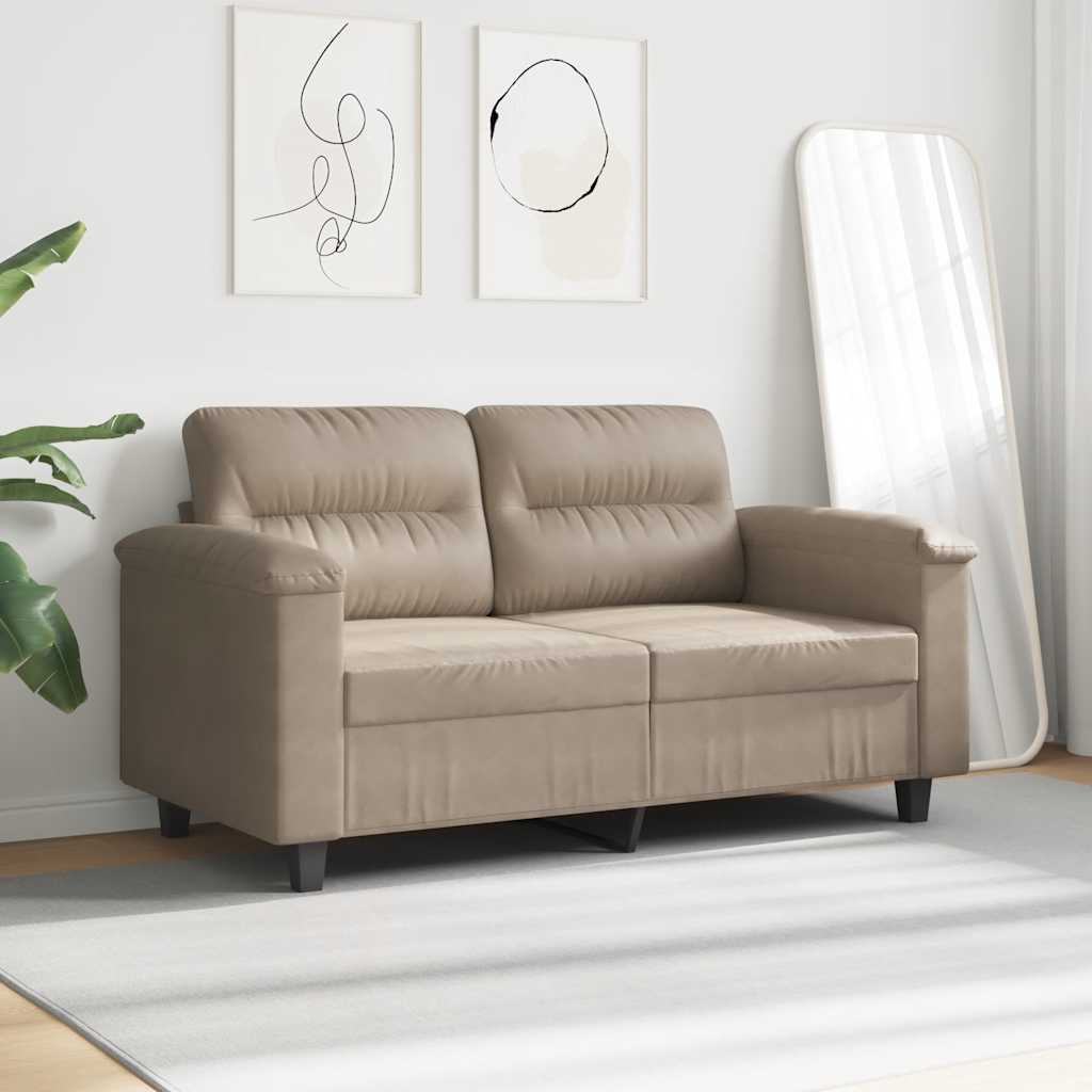 Tweezitsbank 120 cm microvezelstof taupe is nu te koop bij PeponiXL, paradijselijk wonen!