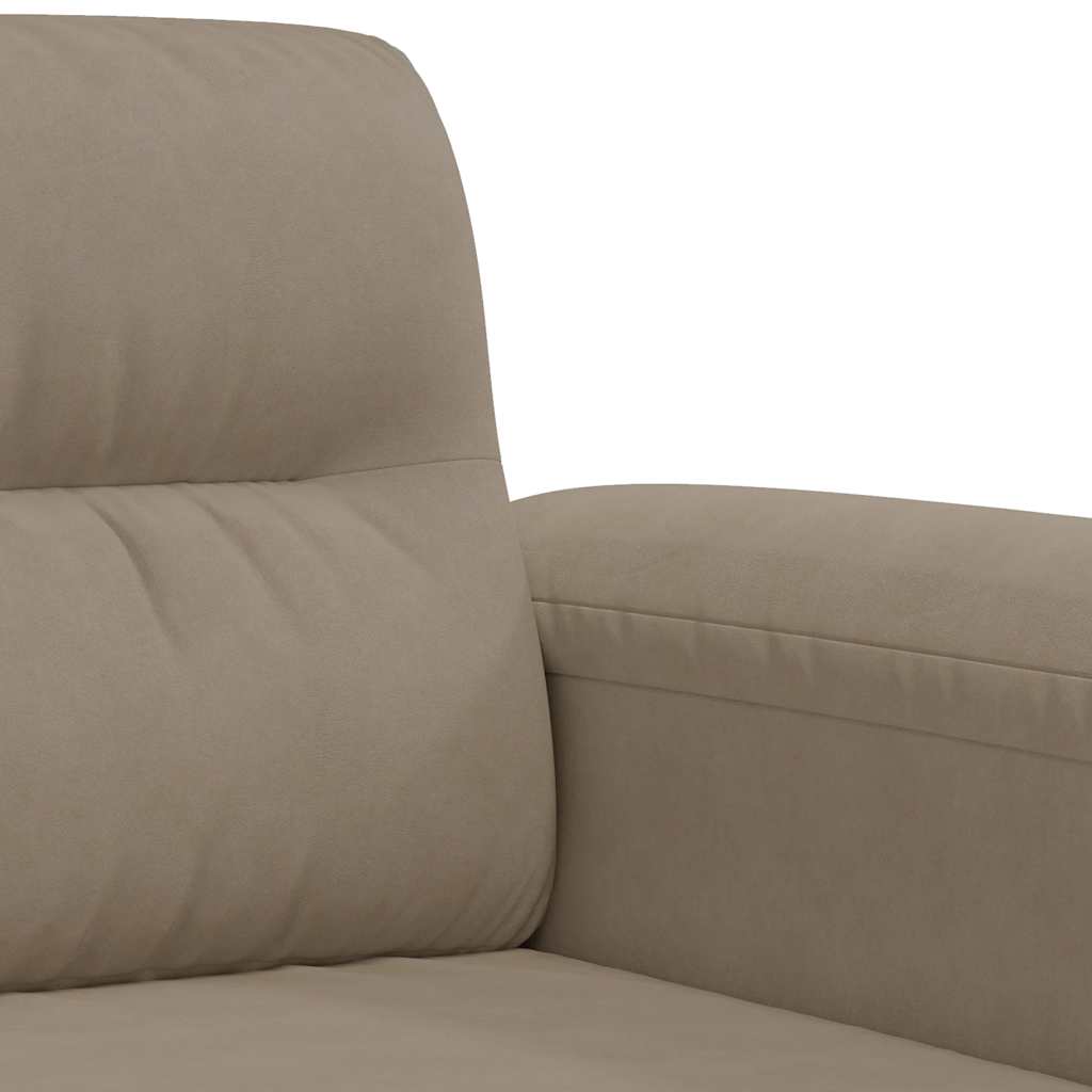 Tweezitsbank 120 cm microvezelstof taupe is nu te koop bij PeponiXL, paradijselijk wonen!