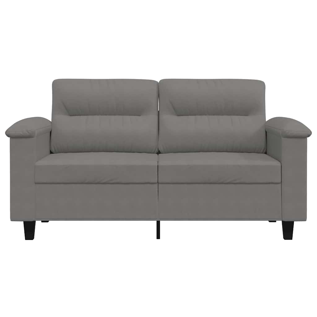 Tweezitsbank 120 cm microvezelstof donkergrijs is nu te koop bij PeponiXL, paradijselijk wonen!
