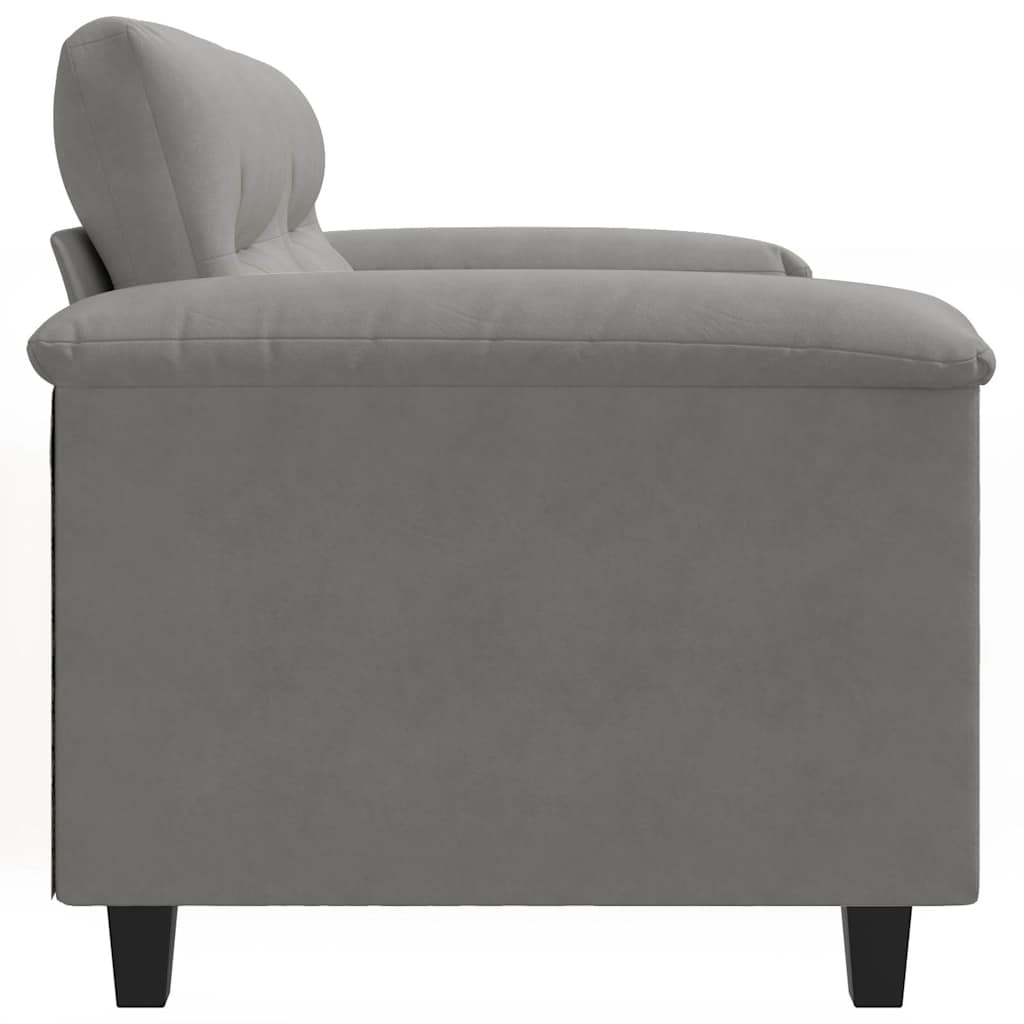 Tweezitsbank 120 cm microvezelstof donkergrijs is nu te koop bij PeponiXL, paradijselijk wonen!