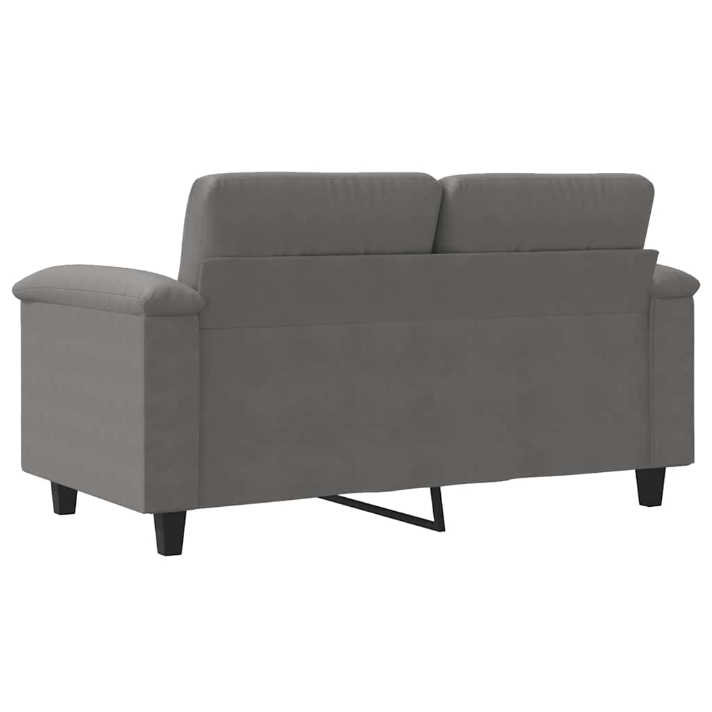 Tweezitsbank 120 cm microvezelstof donkergrijs is nu te koop bij PeponiXL, paradijselijk wonen!