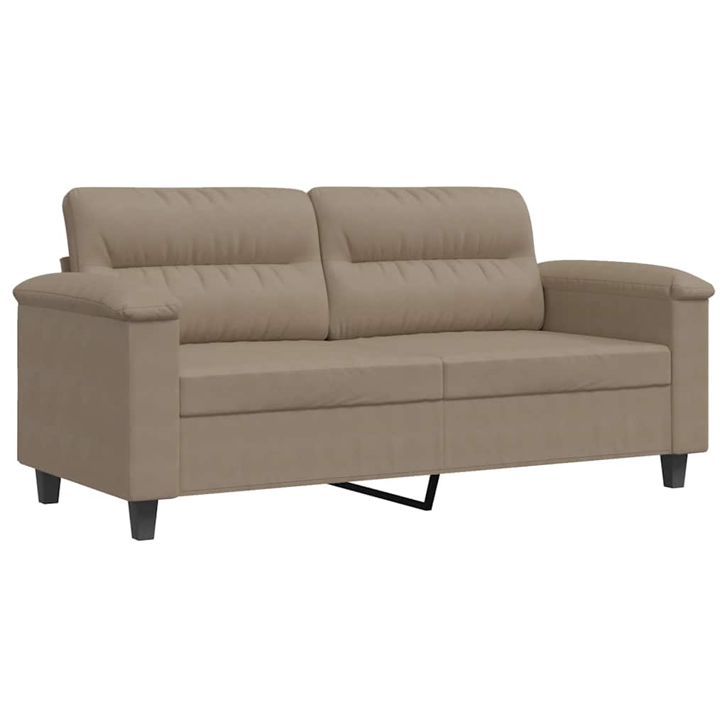 Tweezitsbank 140 cm microvezelstof taupe is nu te koop bij PeponiXL, paradijselijk wonen!