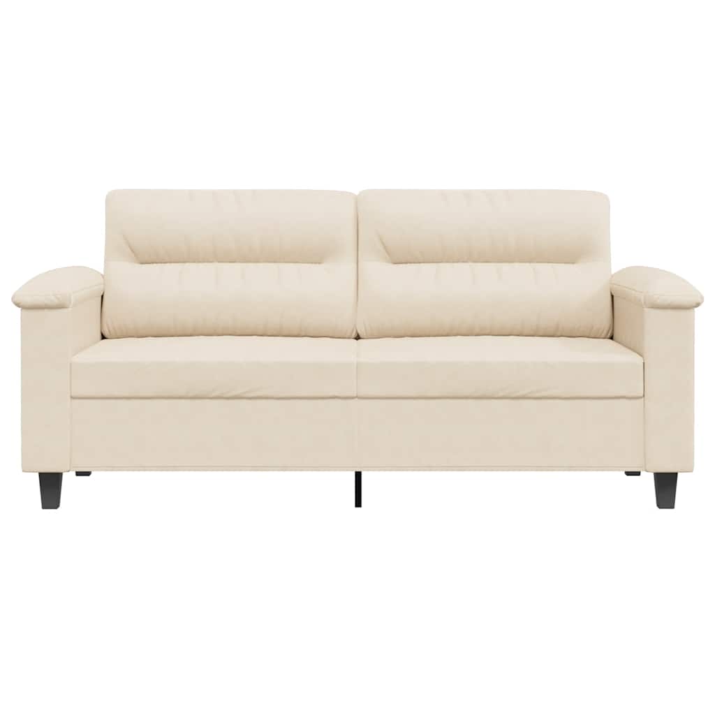Tweezitsbank 140 cm microvezelstof beige is nu te koop bij PeponiXL, paradijselijk wonen!