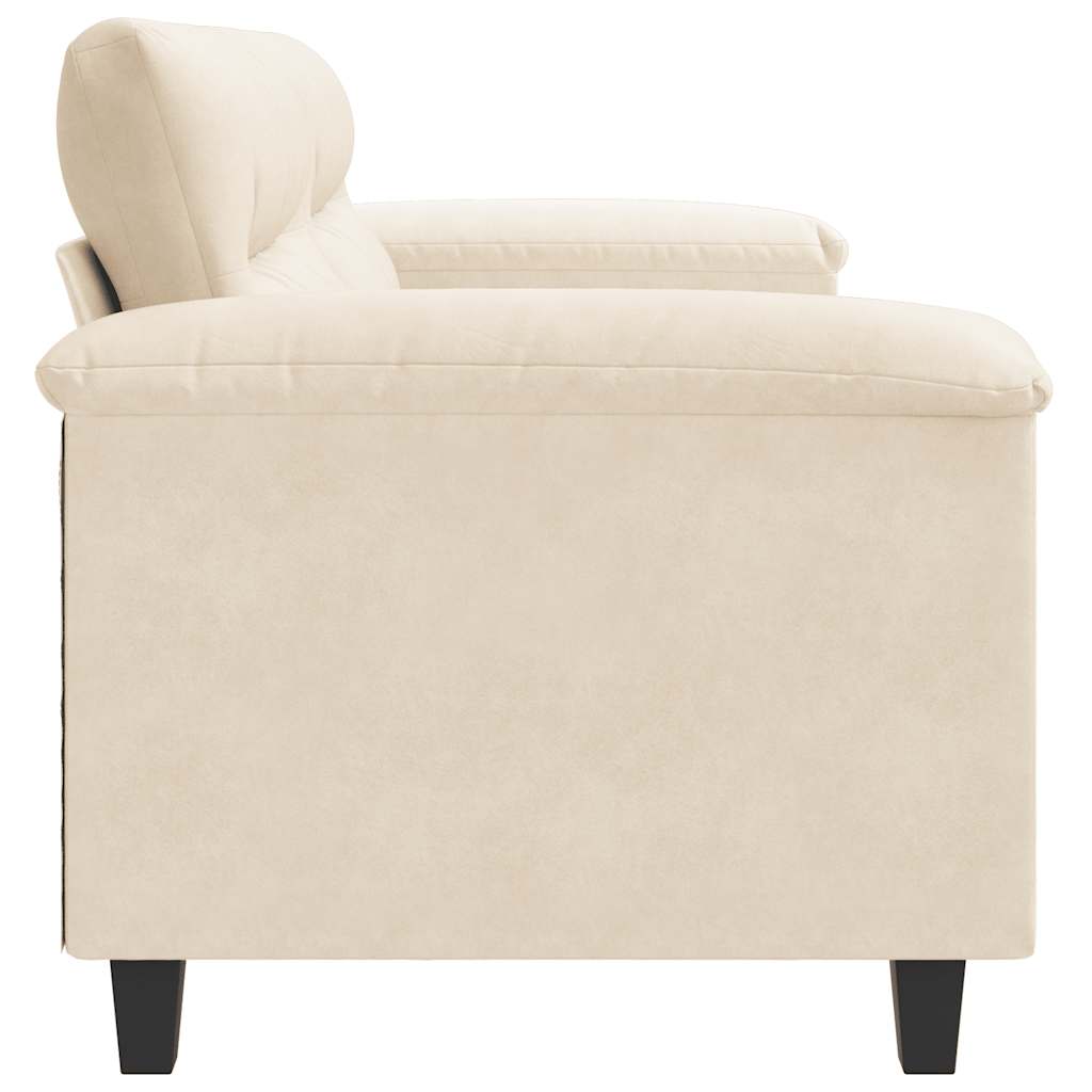 Tweezitsbank 140 cm microvezelstof beige is nu te koop bij PeponiXL, paradijselijk wonen!