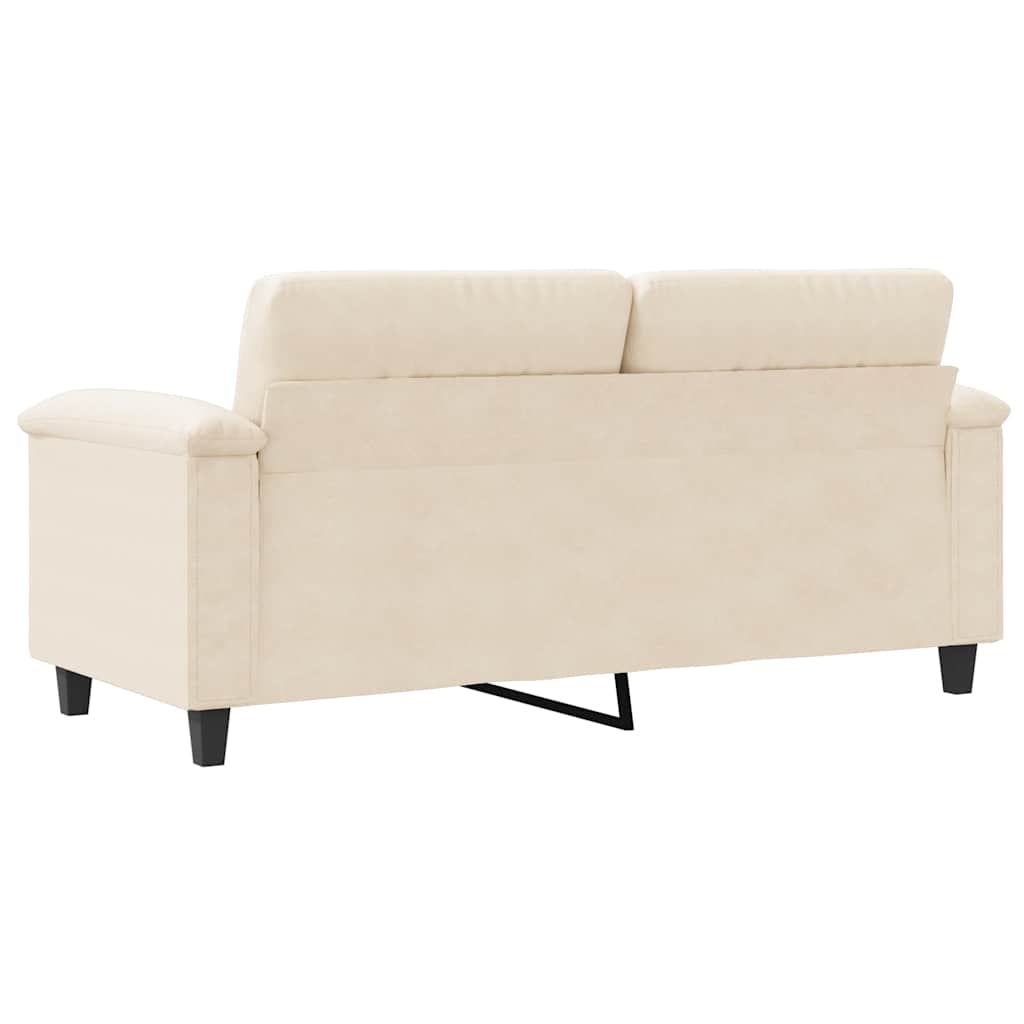 Tweezitsbank 140 cm microvezelstof beige is nu te koop bij PeponiXL, paradijselijk wonen!