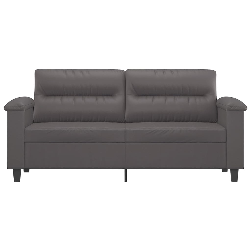 Tweezitsbank 140 cm kunstleer grijs is nu te koop bij PeponiXL, paradijselijk wonen!