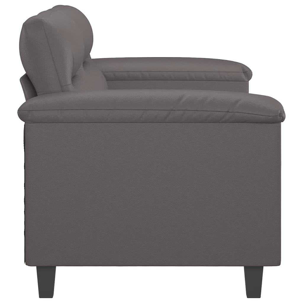Tweezitsbank 140 cm kunstleer grijs is nu te koop bij PeponiXL, paradijselijk wonen!