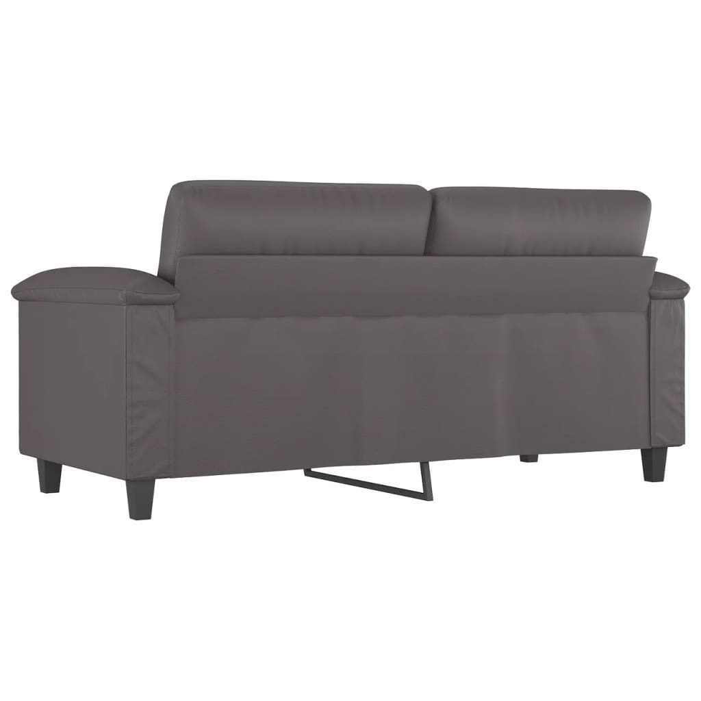 Tweezitsbank 140 cm kunstleer grijs is nu te koop bij PeponiXL, paradijselijk wonen!