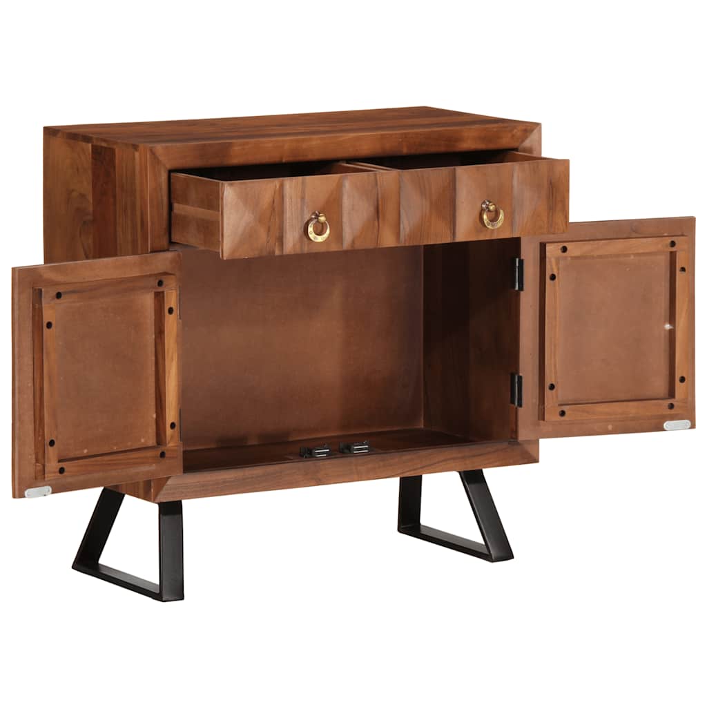 Ladekast 70x35x70 cm massief acaciahout honingbruin is nu te koop bij PeponiXL, paradijselijk wonen!