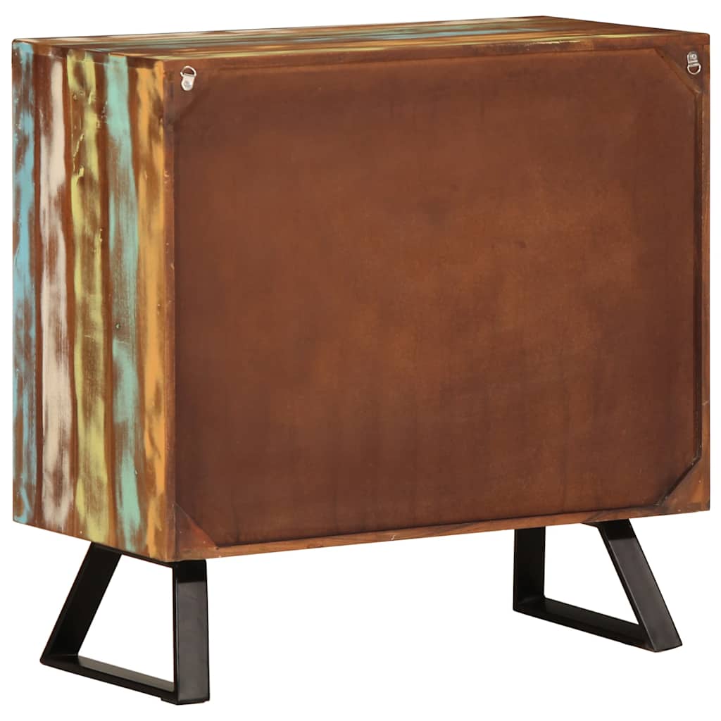 Ladekast 70x35x70 cm massief gerecycled hout meerkleurig is nu te koop bij PeponiXL, paradijselijk wonen!