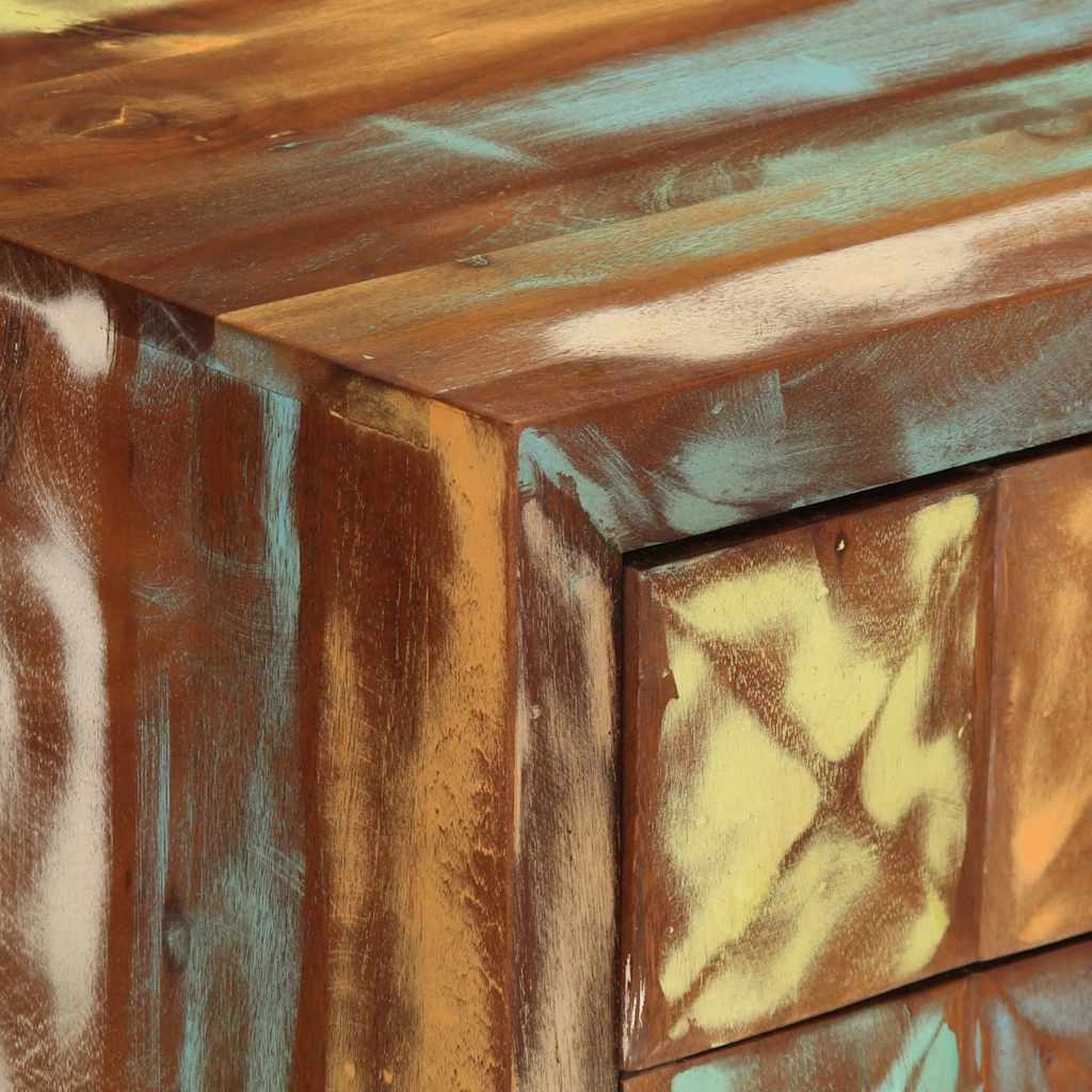 Ladekast 70x35x70 cm massief gerecycled hout meerkleurig is nu te koop bij PeponiXL, paradijselijk wonen!