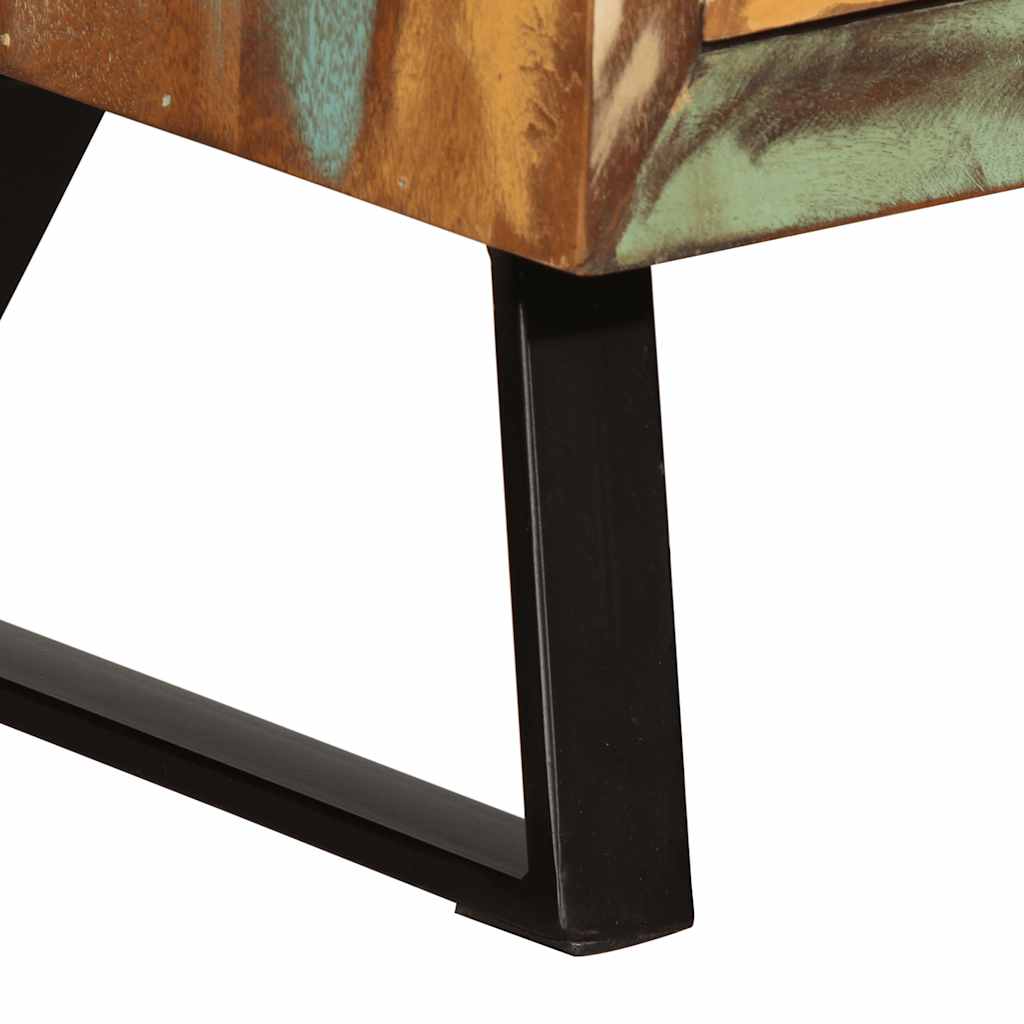 Ladekast 70x35x70 cm massief gerecycled hout meerkleurig is nu te koop bij PeponiXL, paradijselijk wonen!