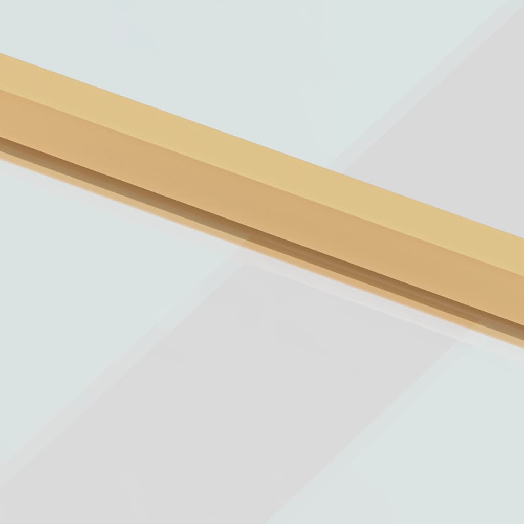 Binnendeur smal 83x201,5 cm gehard glas en aluminium goudkleur is nu te koop bij PeponiXL, paradijselijk wonen!