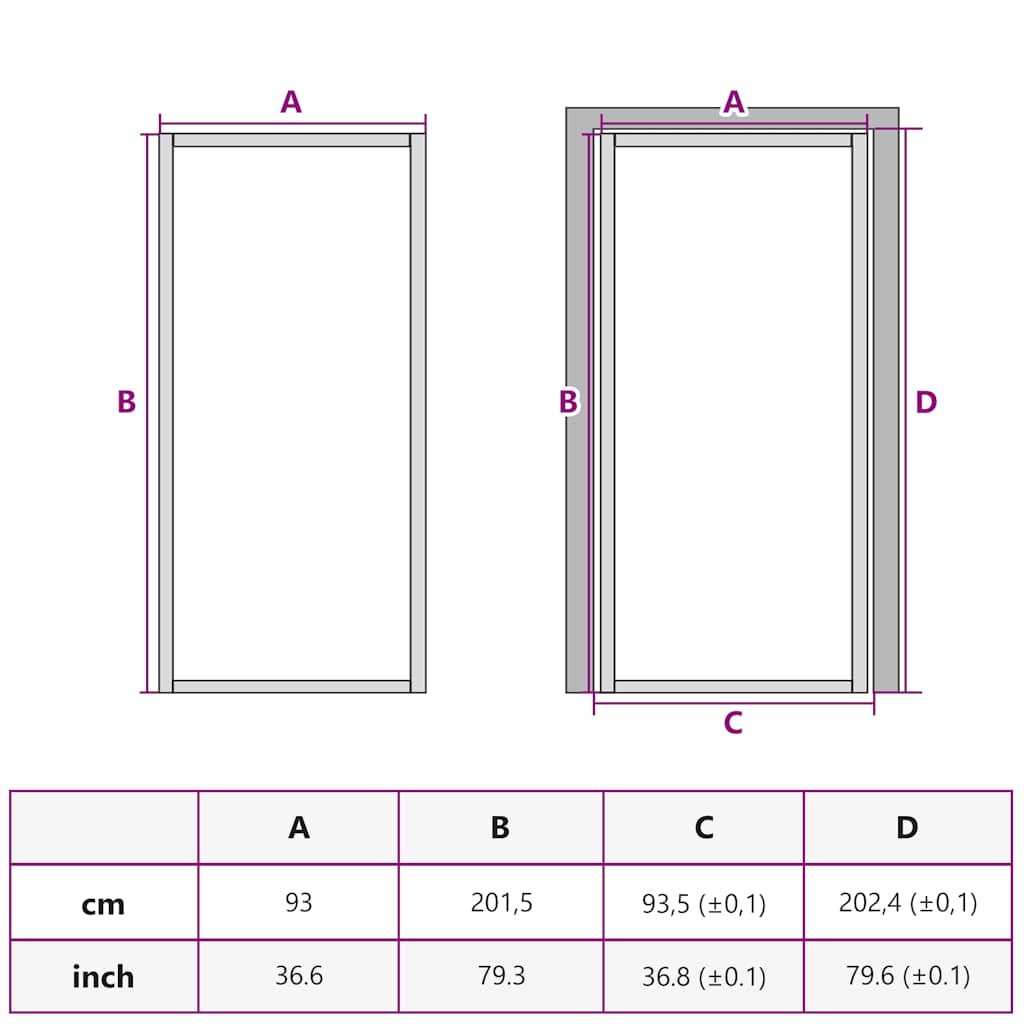 Binnendeur smal 93x201,5 cm gehard glas en aluminium goudkleur is nu te koop bij PeponiXL, paradijselijk wonen!