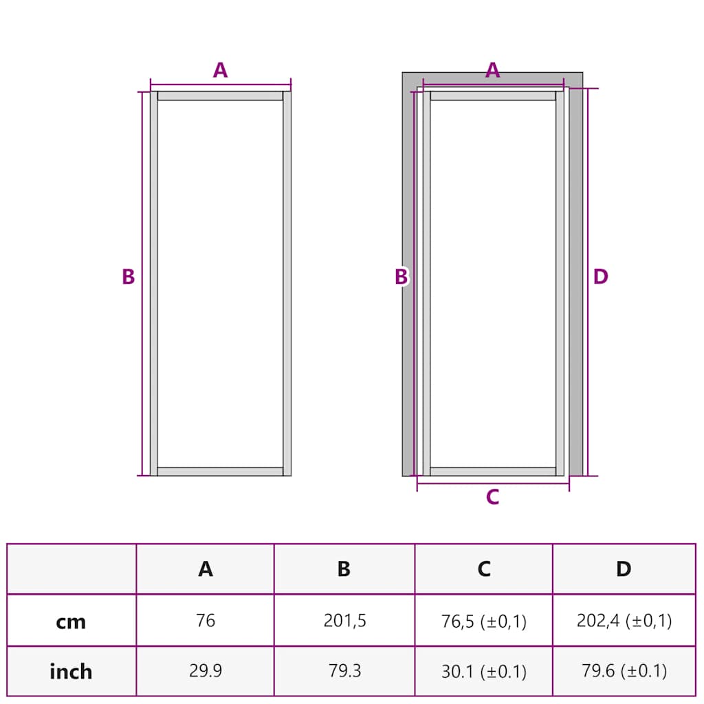 Binnendeur smal 76x201,5 cm gehard glas en aluminium goudkleur is nu te koop bij PeponiXL, paradijselijk wonen!