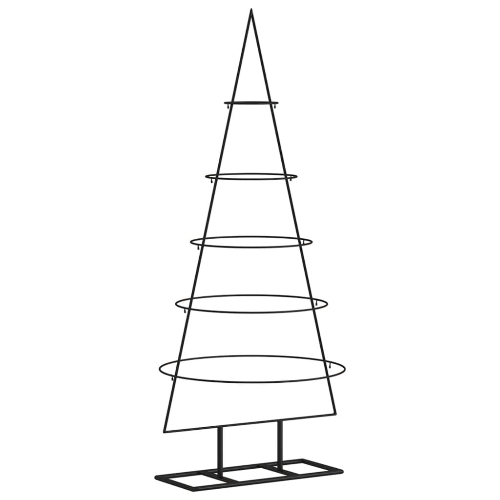 Kerstdecoratie kerstboom 125 cm metaal zwart is nu te koop bij PeponiXL, paradijselijk wonen!