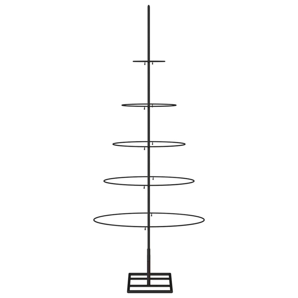 Kerstdecoratie kerstboom 125 cm metaal zwart is nu te koop bij PeponiXL, paradijselijk wonen!