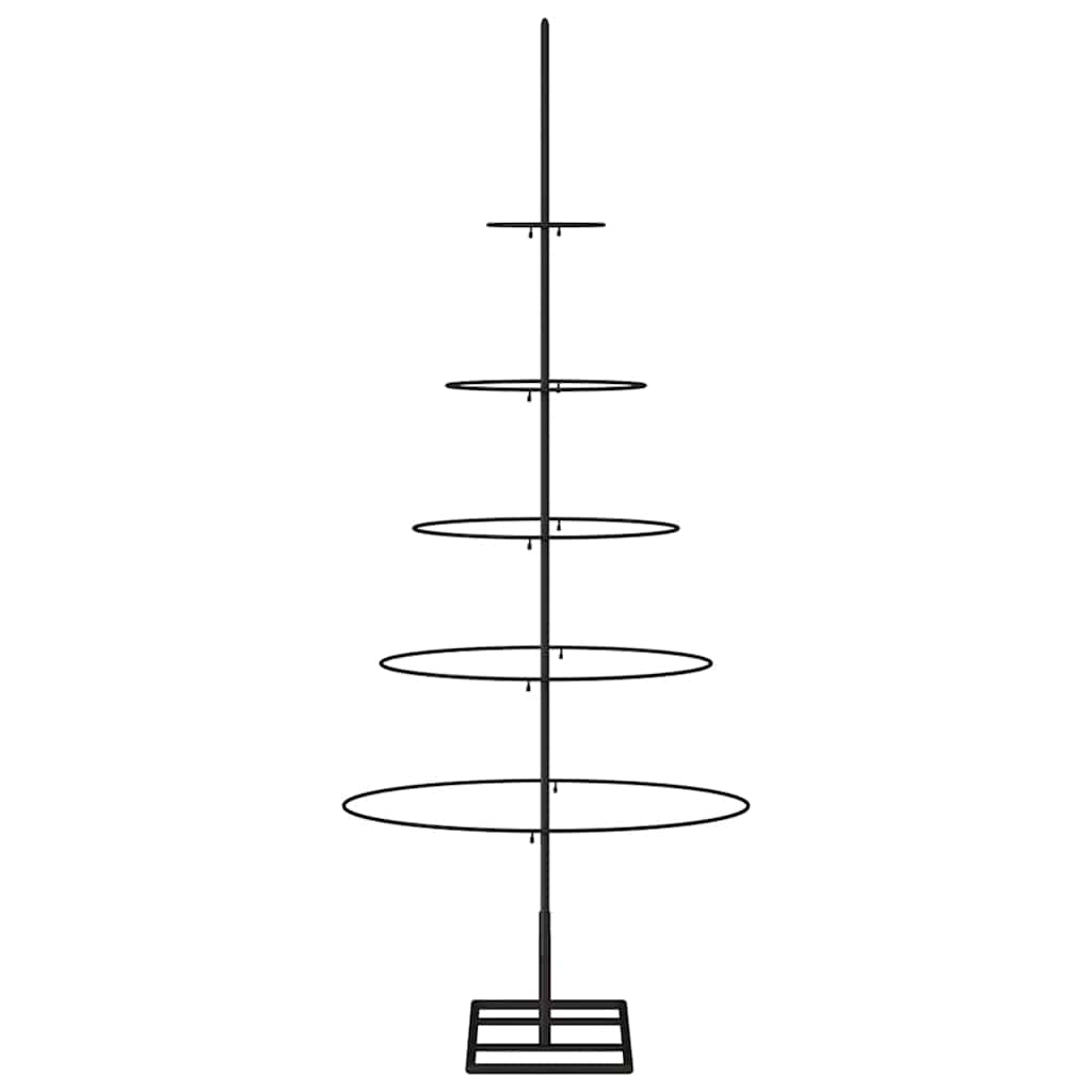 Kerstdecoratie kerstboom 125 cm metaal zwart is nu te koop bij PeponiXL, paradijselijk wonen!
