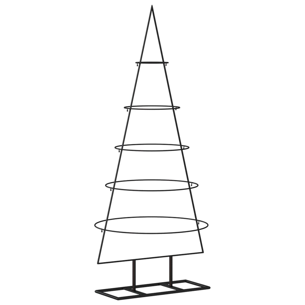 Kerstdecoratie kerstboom 125 cm metaal zwart is nu te koop bij PeponiXL, paradijselijk wonen!