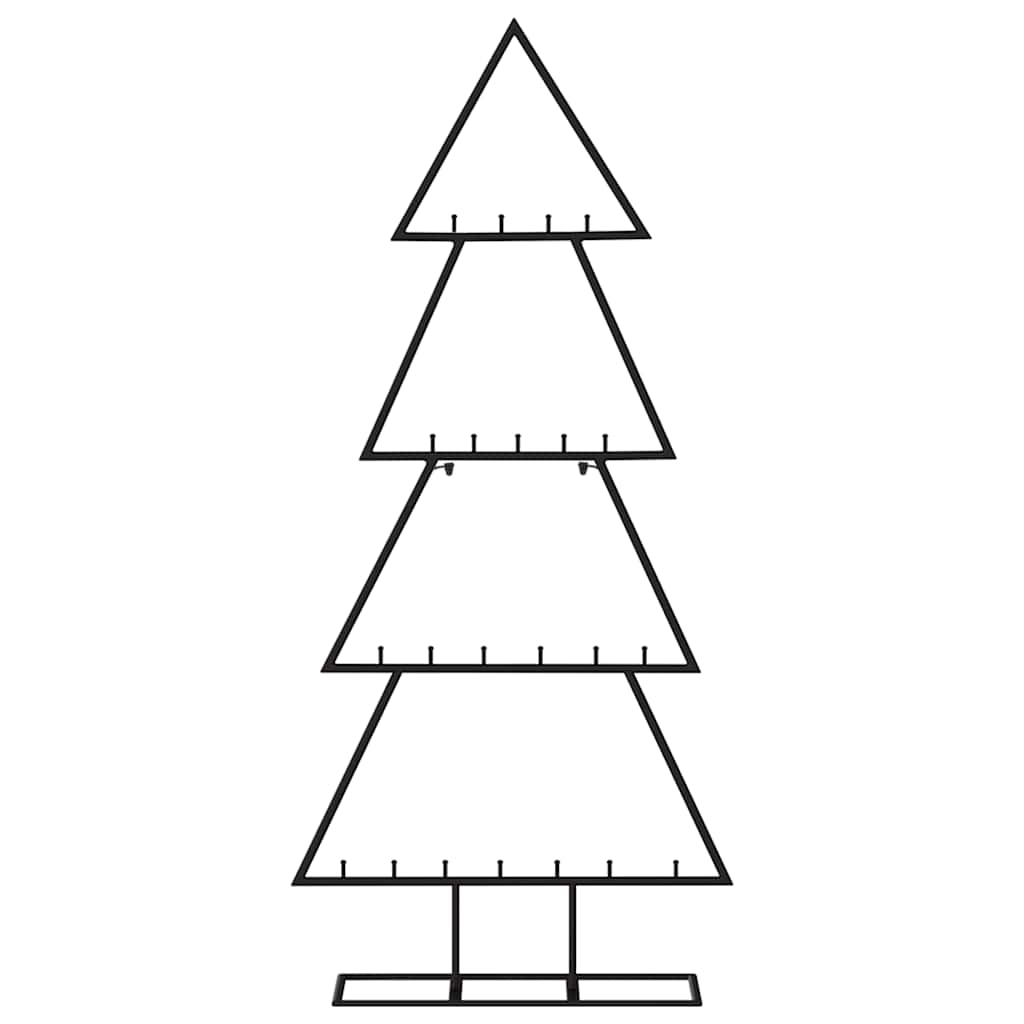 Kerstdecoratie kerstboom 125 cm metaal zwart is nu te koop bij PeponiXL, paradijselijk wonen!